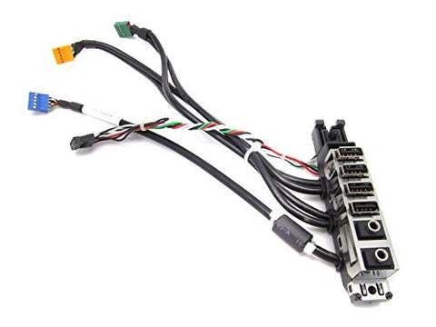 HP 6000 6005 8000 Elite Front I/O panel with USB/audio ports and cables 510974-001