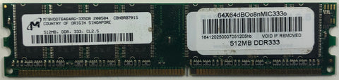 Micron MT8VDDT6464AG-335DB 512MB DDR Desktop RAM Memory