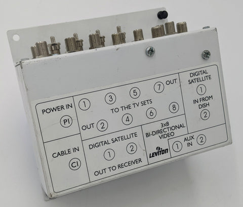 Leviton 3x8 Bi-Directional Video Module- 47690-38B