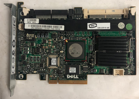 Dell PowerEdge Server PERC 5/i PCI-E SAS Raid Controller- MN985