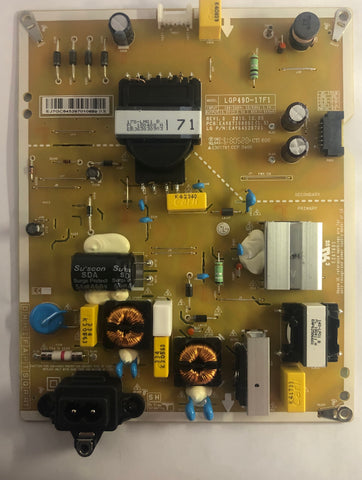 LG 49LV340H LED TV LGP49D-17F1 Power Supply Board- EAY64529701