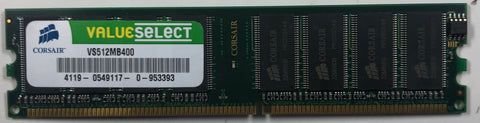 Corsair Value Select VS512MB400 512MB DDR Desktop RAM Memory