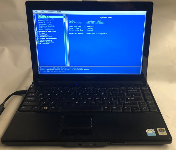 Dell Inspiron 1318 Laptop- 4GB RAM, Intel Pentium Dual Core CPU