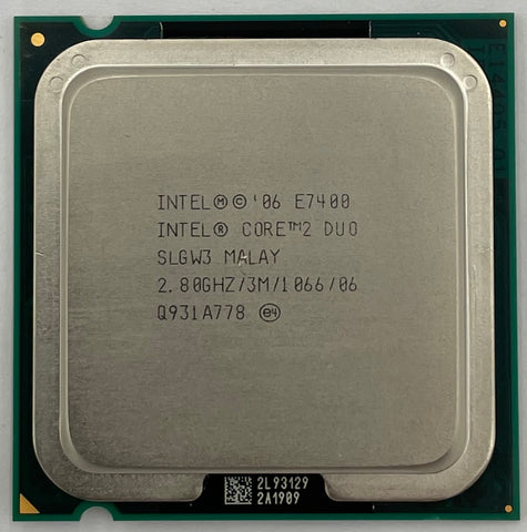 Intel Core 2 Duo E7400 Desktop CPU Processor- SLGW3