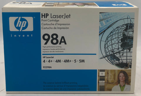 HP LaserJet 98A Black Print Cartridge- 92298A