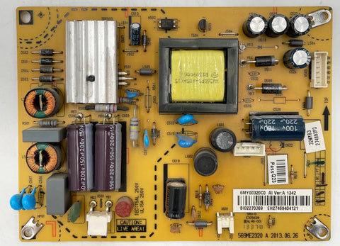 Insignia NS-32D201NA14 LED TV 569ME2320 Power Supply Board- 6MY00320C0
