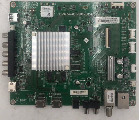 Vizio D43-F1 4K LED TV 715G9234-M01-B00-005K Main Board- 756XHCB02K023