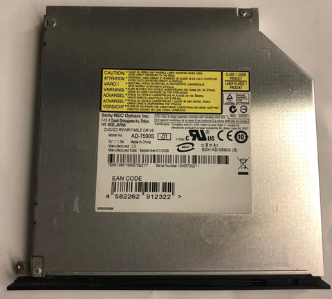 Sony Optiarc Laptop DVD/CD Rewritable Drive- AD-7590S