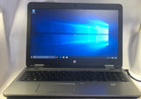 HP ProBook 650 G2 Laptop- 500GB HDD, 8GB RAM, Intel i5-6200U CPU, Windows 10 Pro