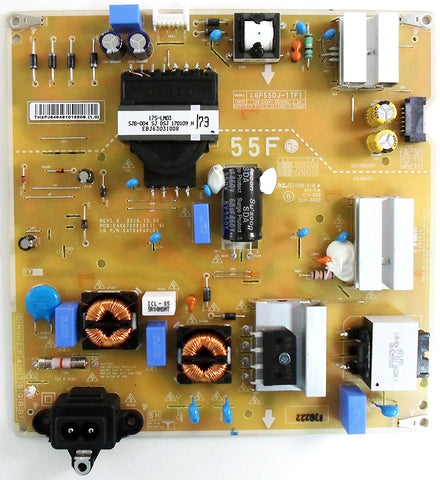 LG 55LJ5500 TV LGP55DJ-17F1 Power Supply Board- EAY64549101