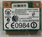 HP Mini 100 Laptop BCM94312HMG Wireless WiFi Card- 504593-003