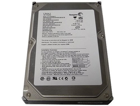 Seagate ST3120025ACE U Series 9 120GB SATA Hard Drive- 9W6023-001