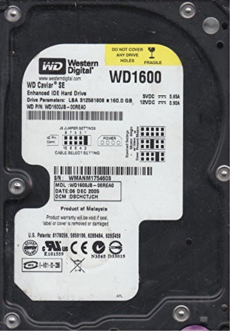 Western Digital 160GB IDE 3.5" Hard Drive WD1600JB-00REA0
