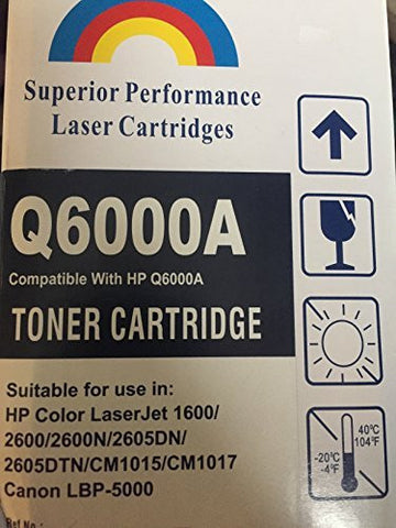 Superior Performance Laser Cartridges Q6000A Toner Cartridge- Black