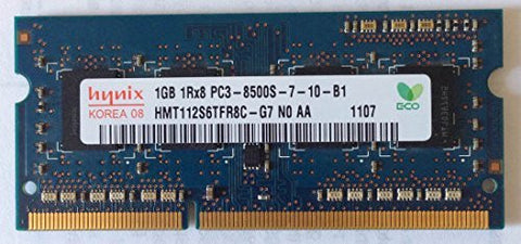 HYNIX HMT112S6TFR8C-G7 1GB NOTEBOOK SODIMM DDR3 PC8500(1066) UNBUF 1.5v 204 128MX64 128mX8 CL7 8k