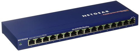 Netgear ProSafe 16-Port 10/100 Fast Ethernet Switch- FS116