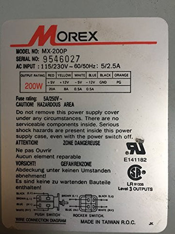 Morex 200W Desktop Power Supply- MX-200P