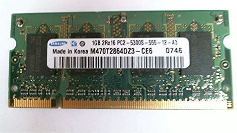 SAMSUNG M470T2864DZ3-CE6 1GB 2Rx16 DDR2 PC2-5300(667) SODIMM CL5