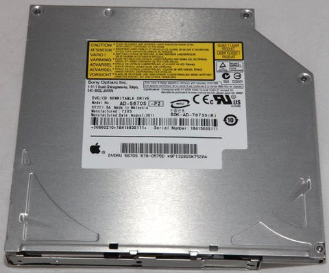 Apple iMac DVD / CD Rewritable Super Combo Drive SONY AD-5670S Writes, Rewrites and Reads DVDs and CDs