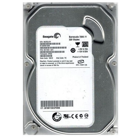 St3320813as Seagate 320Gb 7200Rpm Barracuda Sata 3.5Inch 3Gb/S Hard D