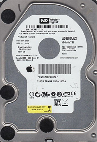 WD3200AAJS-40RYA0, DCM HBNCNV2CBN, Western Digital 320GB SATA 3.5 Hard Drive