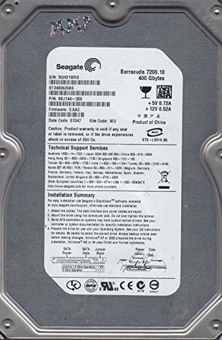 Seagate ST3400620AS 400GB SATA Internal Hard Drive- 9BJ144-300