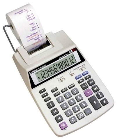 Canon P23-DH III Calendar & Clock 12-Digit 2-Color Calculator -Ivory-