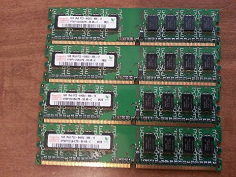 Hynix 4GB kit (4x1GB) DDR2 PC2-6400U 800MHz 240pin Unbuffered Non-ECC