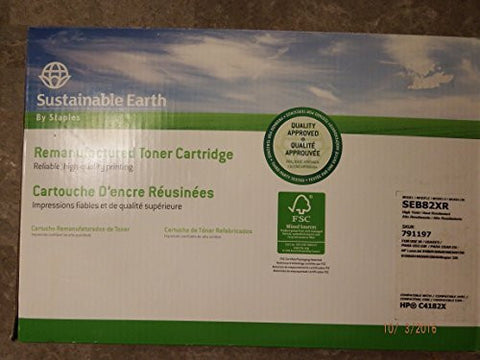Staples Sustainable Earth HP C4182X Toner Cartridge- SEB82XR