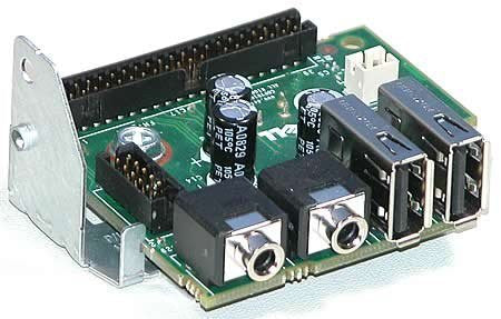 Dell Optiplex 380, 755, 760, 780 Desktop USB Audio I/O Panel TP003 GX402 69861-7BK-72B2-0XW055 XW055