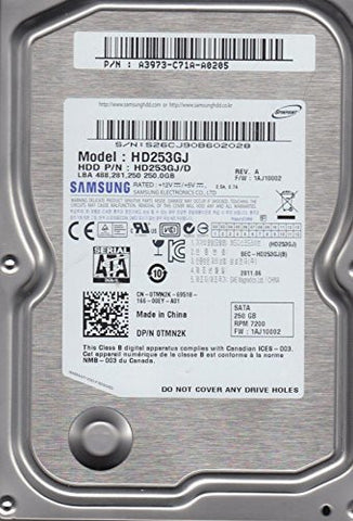 Samsung HD253GJ 250GB 7200 RPM SATA Hard Drive- HD253GJ/D