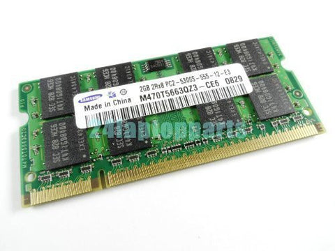 Samsung M470T5663QZ3-CE6 2GB DDR2 PC2-5300S 667MHz SO-DIMM Laptop Memory