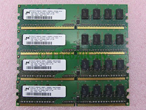 Micron 4GB 4 x 1GB PC2-6400U DDR2 800 CL6 Non-ECC Unbuffered Desktop Memory Kit