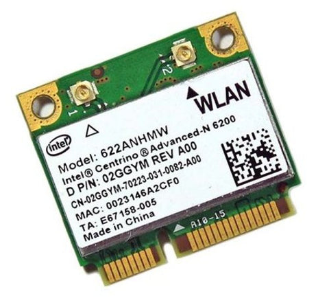 Dell Intel Centrino Advanced-N 6200 Wireless Card- 2GGYM