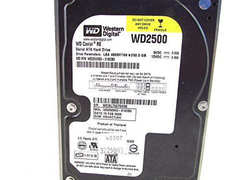 WD Caviar SE WD2500SD-01KCB0 250GB SATA Hard Drive- HSBHCTJAH