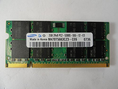 2GB PC2-5300 (667Mhz) 200 pin DDR2 SODIMM Samsung M470T5663CZ3-CE6 (BUH)-RAM