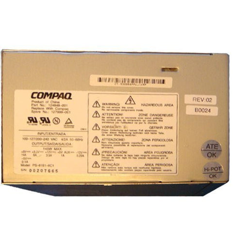 Compaq Presario 5300 145 Watt Power Supply 124848-001
