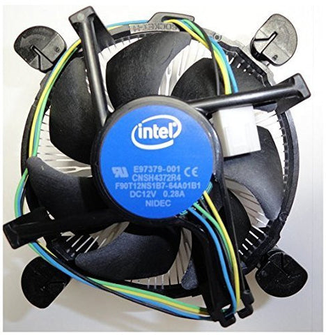 Intel E97379-001 Core i3/i5/i7 Socket 1150/1155/1156 4-Pin Connector CPU Cooler With Aluminum Heatsink and 3.5-Inch Fan For Desktop PC Computer