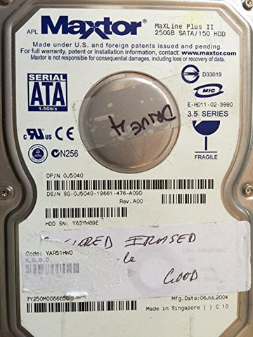 Maxtor Maxline Plus II 250GB Sata/150 HDD P/N 0j5040