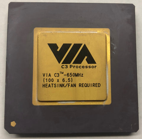 VIA C3-650MHz Desktop CPU Processor