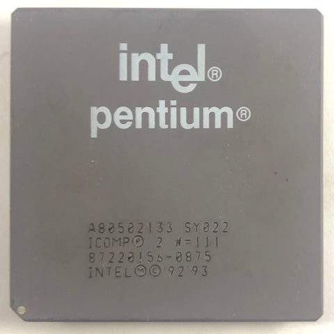 Intel Pentium 133 MHz Desktop CPU Processor- SY022