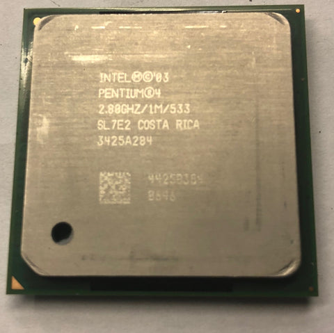 Intel Pentium 4 2.8 GHz Desktop CPU Processor- SL7E2