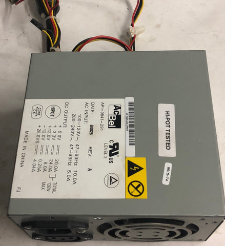 AcBel 126W Desktop Power Supply- API-9841-291