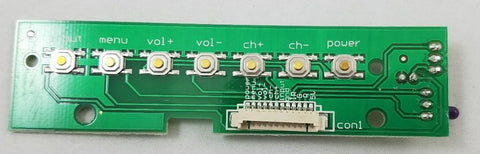 Sceptre U550CV-U 4K LED TV HD-D08-IR-KEY IR Sensor Board- C2411222
