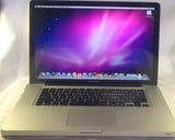 Apple Macbook Pro A1286 Laptop- 250GB HDD, 4GB RAM, Intel T9400 CPU, OSX 10.6.8