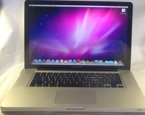 Apple Macbook Pro A1286 Laptop- 250GB HDD, 4GB RAM, Intel T9400 CPU, OSX 10.6.8
