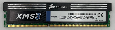 Corsair CMX4GX3M1A1333C9 4GB DDR3 Desktop RAM Memory