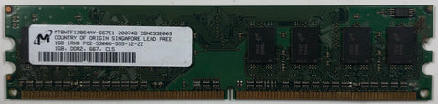 Micron MT8HTF12864AY-667E1 1GB DDR2 Desktop RAM Memory