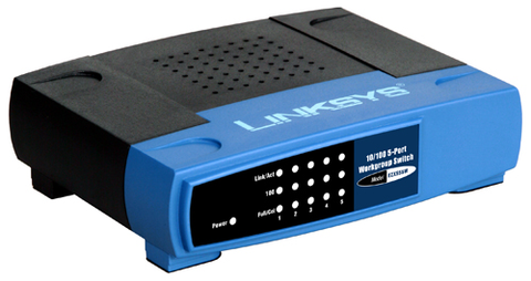 Cisco Linksys 5-Port 10/100 Workgroup Switch- EZXS55W