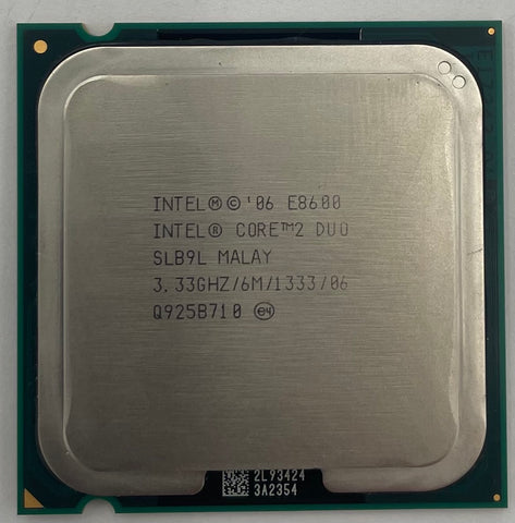 Intel Core 2 Duo E8600 Desktop CPU Processor- SLB9L
